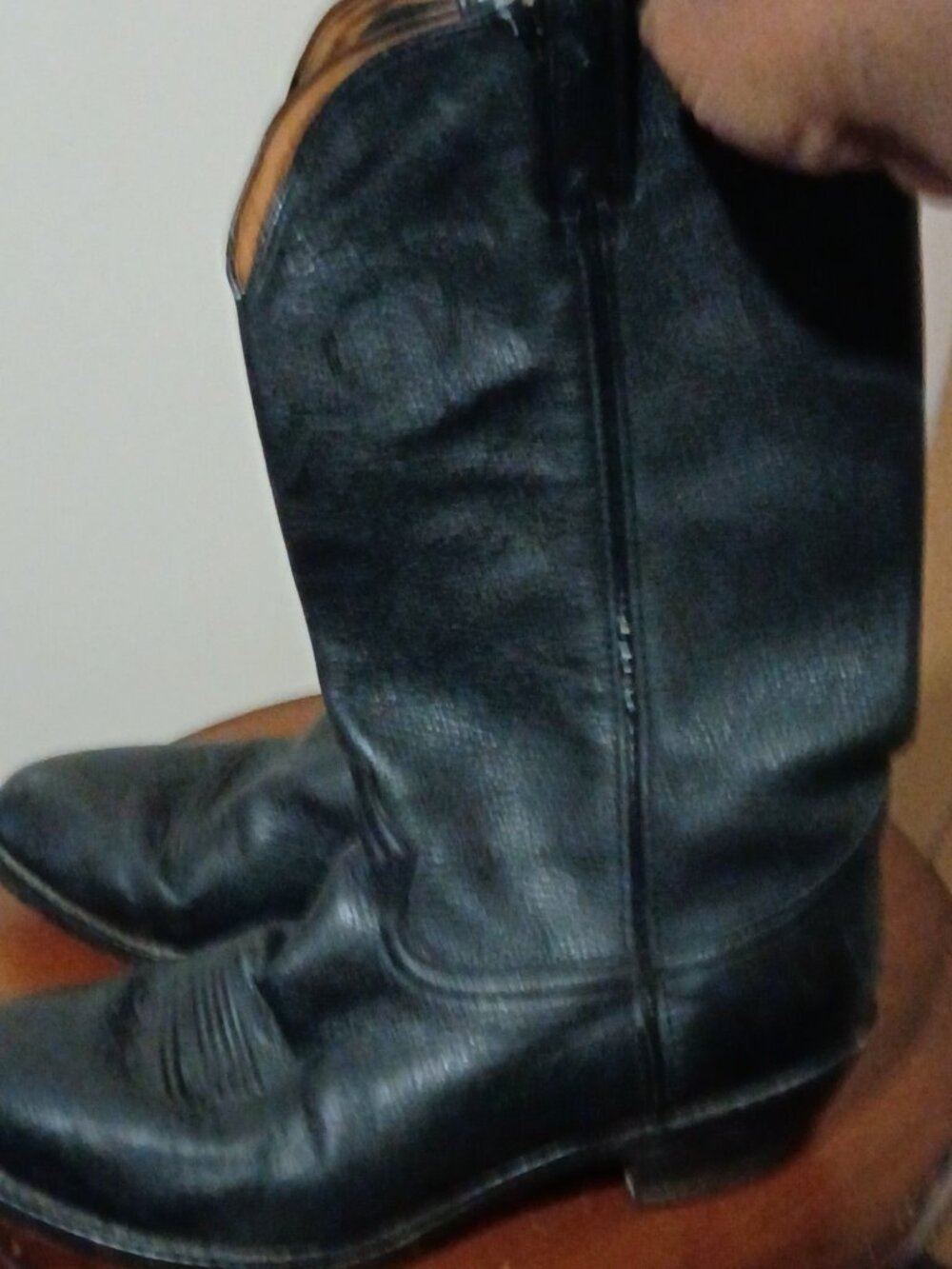 Durango Black Leather Boots SW4200 Sz Men's Size 10.5 EE - Picture 9 of 14
